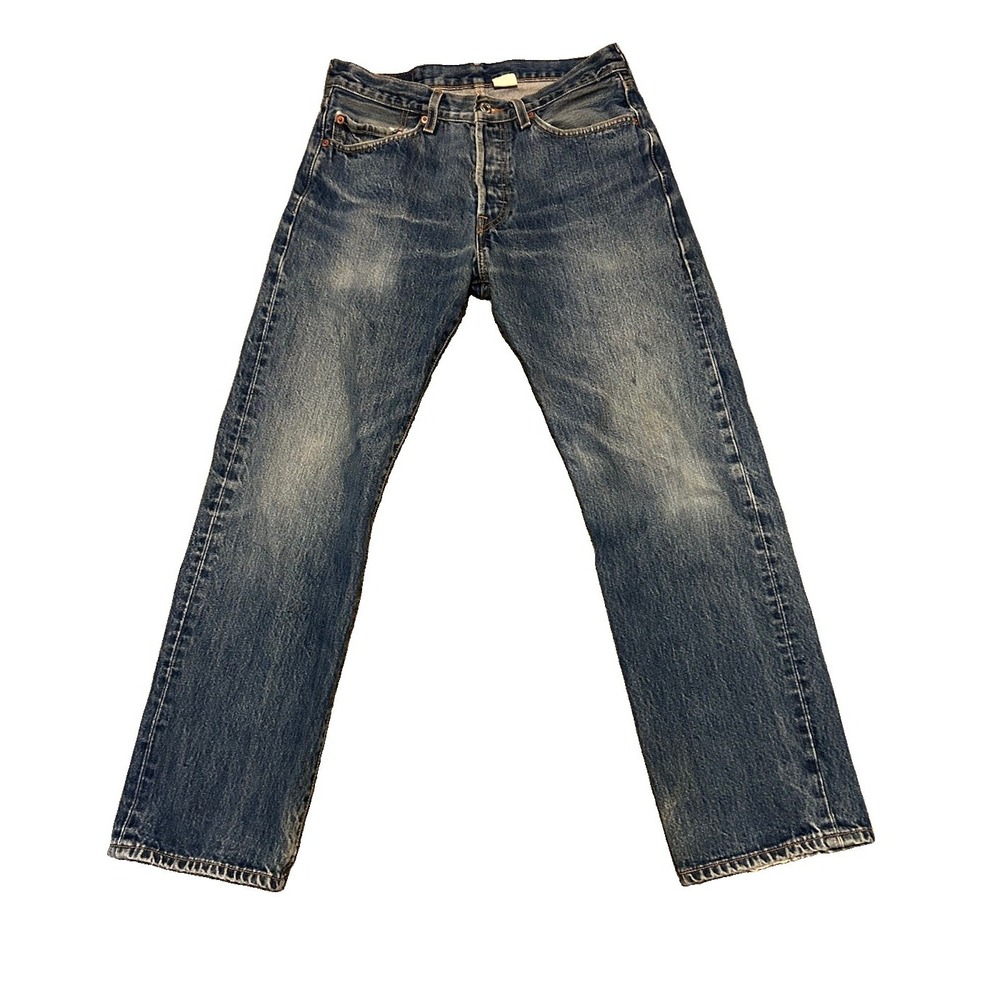 Vintage Levi's 501 XX Jeans W31 L30 Blue Made Mexico 2004 Y2K Button Fly